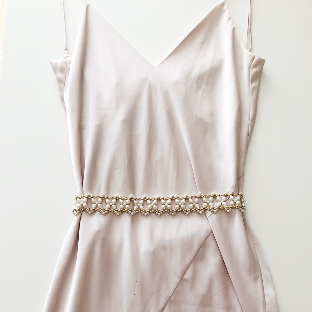 Stunning Vintage Gold Pearl Belt